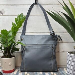 Elegant Gray Crossbody Bag